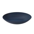rebirth(リバース) 和食器シリーズ オーバルボウル 22.5×16.5cm パスタ皿 プラスチック 日本製 電子レンジ 食洗機対応 (ネイビー