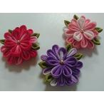 つまみ細工手芸キットお花のブローチ３個セット