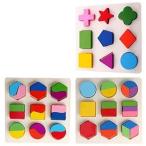 Yahoo! Yahoo!ショッピング(ヤフー ショッピング)[カロカック] 木のおもちゃ リハビリ 訓練 老化防止 積み木 型はめ パズル 3種類 セット 積み木 おもちゃ 集中力 ゲーム 介護 知育 大人 指