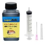 キヤノン （CANON）用 ブラック （顔料） 詰め替え 互換インク superInk 100ml （全機種対応） + 手袋1組 + 10ml注入器