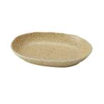 TAMAKI 楕円カレー皿 黄伊羅保 直径23×奥行16.5×高さ3.5cm 電子レンジ・食洗機対応 日本製 T-918791