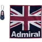 アドミラル Admiral ラウンド小物 ゴルフタオル(小) ホルダー付き トリコロール