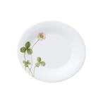 Noritake ノリタケ プレート 長径:約14cm、短径:約12.5cm あづまの路 電子レンジ対応 食洗器対応 1枚 しろつめくさ ファインポー