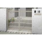 ショッピング09-10 門扉 ハイ千峰 両開き型 リクシル 埋込使用(柱は付属しません)/柱使用 09-10 東洋エクステリア LIXIL