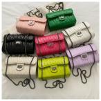 キルティングレザー調ショルダーバッ...