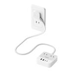 TESSAN удлинитель 50cm супер тонкий (8-in-1, 20W PD) usb розетка ответвление разветвитель usb имеется щель AC разница включено .4 выход Type-C 2 порт USB-A 2 порт тонкий 