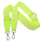 【美品】FENDI フェンディ ストラップ ユー ショルダーストラップ 蛍光緑 キャンバス レザー 69BS324