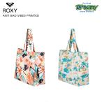 ROXY ロキシー ANTI BAD VIBES PRINTED ERJBT03167 トートバッグ 内ポケット ファスナー開閉 コットン素材 総柄 ロゴ MDT8 WBK8 SPRING2020モデル 正規品