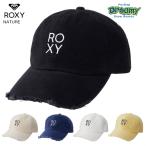 ROXY ロキシー NATURE RCP211322 キャップ 6パネル ダメージ加工 ストラップバック カーブドバイザー ロゴ 刺繍 アウトドア 2021春モデル 正規品