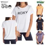 ROXY FITNESS ロキシーフィットネス ONE SELF RST212532 Tシャツ 水陸両用 速乾 UVカット ポリエステル素材 ロゴ プリント ヨガ 2021夏モデル 正規品