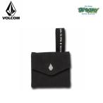 VOLCOM ボルコム ミニウォレット Strap WLT ストラップ付き STONEメタルプレート ロゴ E6011952 BLK 2019 SPRING モデル 正規品