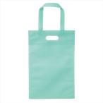 カラー不織布バッグ A4 名札付 パステルグリーン 通勤 通学 サブバッグ シンプル