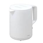 電気ケトル タルボ 1.0L ホワイト フタが取れるからお手入れがカンタン 注ぎ口カバー付き ドリテック