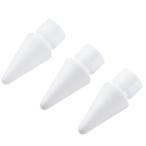  оплата при получении не возможно Apple Pencil no. 2 поколение no. 1. замена замена авторучка .3 штук толщина примерно 1mm первоклассный полимер производства Apple авторучка порог двери iPad для авторучка . белый Elecom P-TIPAPS01WH