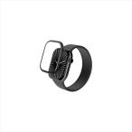 代引不可 アップルウォッチ ガラス フィルム  Apple Watch Series 10 46mm 対応 飛散防止 気泡防止 ブラック エレコム AW-24AFLGFALBK