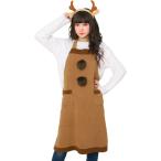 トナカイエプロンセット サンタクロース クリスマス トナカイ 小道具 コスチューム コスプレ 衣装 仮装 変装 クリアストーン