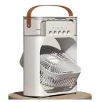 ショッピング冷風扇 即日出荷 LEDライト付きミスト冷風扇 ミストファン 扇風機 7色のLEDライト  Mitsukin EG-MST-WH