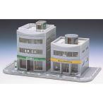 Nゲージ ラウンドビルセット グレー 鉄道模型 ジオラマ ストラクチャー 建物 建造物 住居 トミーテック