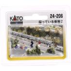 Nゲージ座っている乗客2鉄道作業員...