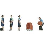 Nゲージ 人形 アテンダント 寝台特急:準備 鉄道模型 レイアウト ストラクチャー ジオラマ