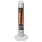 カーボンヒーター スリム型1灯タイプ 300W テクノイオン搭載 速攻暖房 省エネタイプ ホワイト