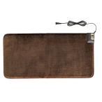 ホットマット カーペット 45×90cm ラグ マット 強弱切替 発熱素材 ブラウン 暖房 リビング ダイニング オフィス