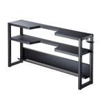 代引不可 モニター裏収納ラック 幅60cm ACアダプタトレー付 机上ラック サンワサプライ MR-STN2BK