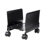 即日出荷 代引不可 鞄スタンド キャスター付 スチール製 バッグスタンド ブラック サンワサプライ BAG-STN001BKN