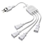  в тот же день отгрузка оплата при получении не возможно Sanwa Supply AC адаптер специальный источник питания удлинитель (4 ответвление * белый ) TAP-EX4WN