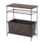 北海道・沖縄・離島配送不可 代引不可 サイドテーブル グレー 収納付き ナイトテーブル 台 テーブル  SLOKA MIP-33DGY