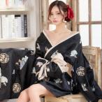  цветок . костюмированная игра кимоно платье роскошный серия короткий мир рисунок Япония способ японский традиция костюм японская одежда юката японская одежда .&amp; дом . способ принт цветок . кимоно платье 