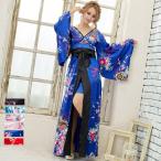 花魁 コスプレ 着物ドレス 花魁 コスプレ衣装 浴衣 祭り 結婚式 和服 ロングドレス キャバドレス 売れ筋再入荷 送料無料 Vカットビジュー飾り着物ロングドレス