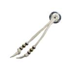 ショッピングking  TADY&KING Wホイール革紐＆中空SVビーズGD6mm2個×中空SVビーズ6mm4個セット