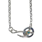 ショッピングking  TADY&KING イーグルフック＆レギュラーホイール金縄ターコイズ付きチェーン 太角or太丸 50cm