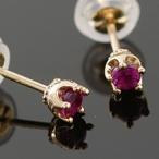 ピアス K18 18金 ルビー ペリドット サファイア スタッズピアス 送料無料 ホワイトデー プレゼント ギフト
