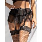 ガーターベルト 大きいサイズ 黒 セクシー ランジェリー ショーツ パンティ