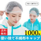 大量注文受付 不織布 ネットキャップ 1000個セット ヘアキャップ 使い捨て 防護  白 粉塵 衛生用品 ブルー 毛髪落下防止  かわいいピンク 帽子 男女兼用