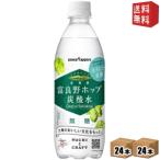 ショッピング炭酸水 500ml 送料無料 48本 送料無料 ポッカサッポロ 北海道富良野ホップ炭酸水 500mlペットボトル 48本(24本×2ケース)