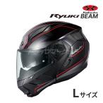 OGK Kabuto RYUKI BEAM Lサイズ（59-60cm） ブラックレッド バイク用