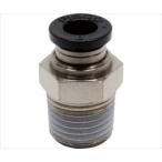 61-1907-38 チューブフィッティング ストレート 適合外径6mm 接続口径R1/4 PC6-02【1個】(as1-61-1907-38)