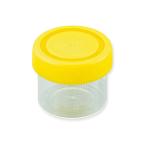 8-2259-02-52 （小分け）標本容器 40mL フタ黄 1個 【1個】(as1-8-2259-02-52)
