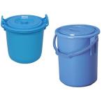 ポリペール(蓋付)22L L-25(360X335MM) ポリペール(フタツキ)22L ブルー(10-3270-02-01)【1個単位】