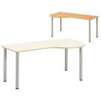 ドクターテーブル(右R) NSD-1890R(180X90X70) ドクターテーブル(ミギR) アイボリー(23-5113-04-01)【1台単位】