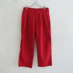 アーメン ARMEN *ヘリンボーンワンタックパンツ*2ボトムス綿レッド赤トラウザーズ0522【51F22】