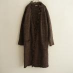 // Kapital KAPITAL * шерсть бахрома дизайн вязаный длинный кардиган *3 перо ткань шерсть Brown Mix (1-2310-447)[11K32]