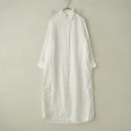 ショッピングINDIVIDUALIZED インディビジュアライズドシャツ INDIVIDUALIZED SHIRTS *リネンシャツワンピース*ロングブラウス白麻(1-2410-349)【51K42】