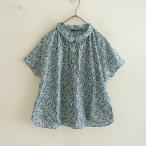 【2024SS/定価1.5万】エフスローン F.Sloane *リバティプリントブラウス*Mコットン綿シャツトップス(1-2508-372)【12I52】