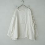 ソウルベリー soulberry *麻100％でつくった重ね着のためのロンT*3Lブラウス麻アイボリートップスシャツ(1-2512-392)【52A62】