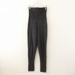 // Rize ta leve jikLisette Les basiques * ребра используя шерсть вязаный леггинсы *36 темно-серый леггинсы брюки (2-2401-204)[32A42]