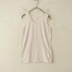 evamevaevam eva * органический хлопок cut and sewn растения окраска майка *2 безрукавка оттенок бежевого (2-2405-357)[81F42]